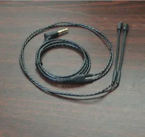 Factory Supply DIY Wheat-Free Twisted Detachable Headphone Cable For Shure