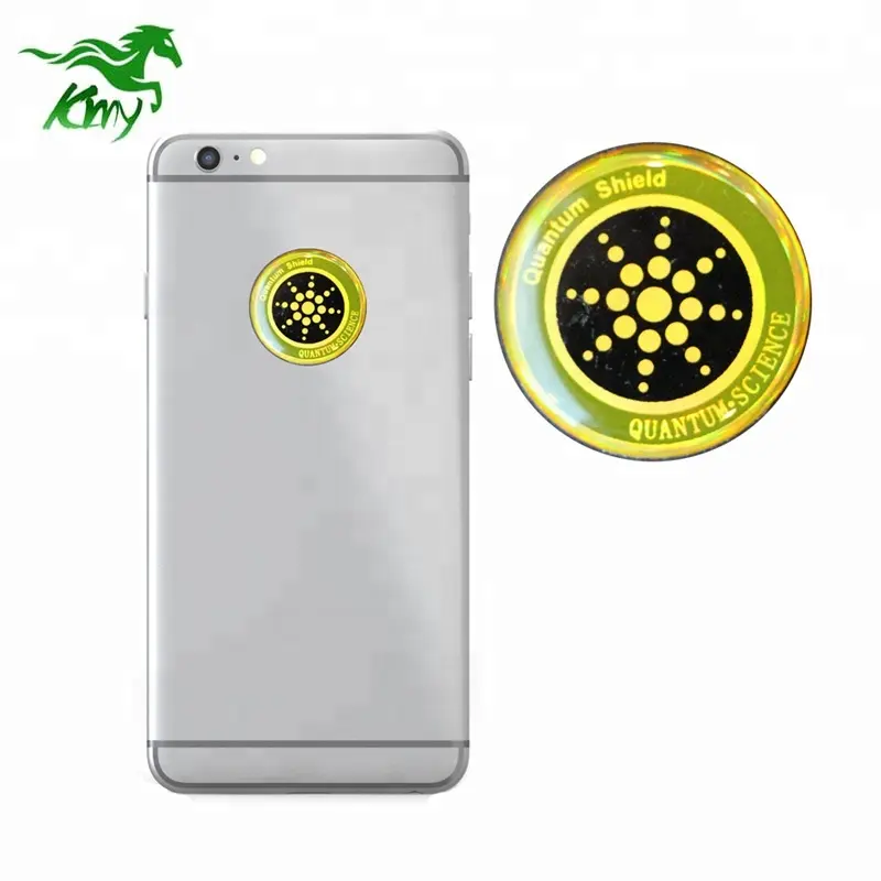 Customized 공장 잘 팔리는 Anti-방사선 Mobile Phone 스티커 Energy Saver 칩 정품은 와 카드 Quantum shield