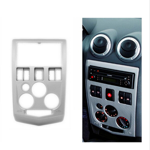 Doppio Din Fascia per il 2004-2007 RENAULT LOGAN CD Plancia Stereo Pannello Staffa di Montaggio Installazione Trim Kit Refit Telaio - Product Image 4