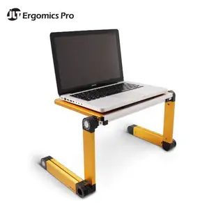 Bureau de lit d'ordinateur portable en aluminium léger multifonctionnel