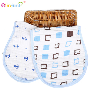 Elinfant <span class=keywords><strong>2</strong></span> pcs/lot organic cotton gauze muslin baby bib bandanas soft breathable baby Burp towel - Product Image 1