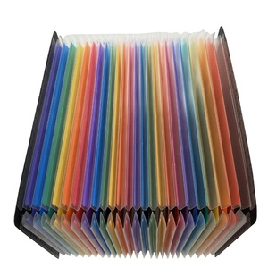 편지 크기 24 포켓 아코디언 파일 폴더 주최자 컬러 테이프 - Product Image 5