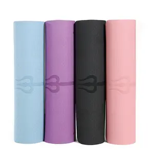 Concurrerende prijs milieuvriendelijk antislip private label yoga mat 6mm yoga mat