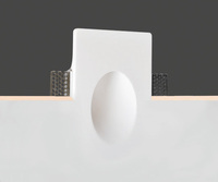 HR moderne joli carré décoratif plâtre de gypse led étape applique murale encastré escalier led applique murale