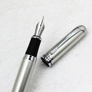 3PCS SET <span class=keywords><strong>jinhao</strong></span> x750 <span class=keywords><strong>pluma</strong></span> de escritura de caligrafía de buena calidad logotipo personalizado regalo de negocios <span class=keywords><strong>pluma</strong></span> <span class=keywords><strong>estilográfica</strong></span> de metal plateado - Product Image 5