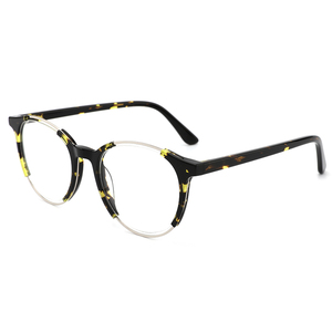 عالية الجودة جولة خمر النظارات إطارات النساء و رجل الفاخرة البصرية إطارات الضوء الأزرق حجب نظارات - Product Image 4