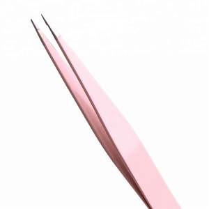 Kit d'outils de maquillage personnel de beauté avec logo personnalisé ensemble de 3 pinces <span class=keywords><strong>à</strong></span> sourcils et pinces <span class=keywords><strong>à</strong></span> <span class=keywords><strong>cils</strong></span> pointe pointue - Product Image 4
