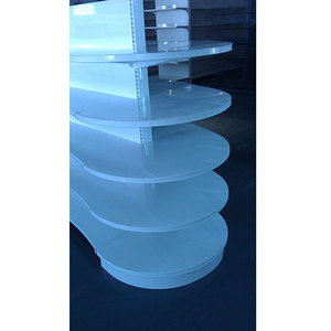 Kệ Gondola Góc Tròn Với Bộ Phận Cuối Cùng Với Kệ Góc Tròn Của Kệ Siêu Thị Một Mặt Và Hai Mặt - Product Image 4