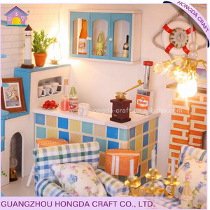 Montado de la familia de muñecas en miniatura, miniatura de diy 3d casa, escala 1:24 miniaturas - Product Image 3