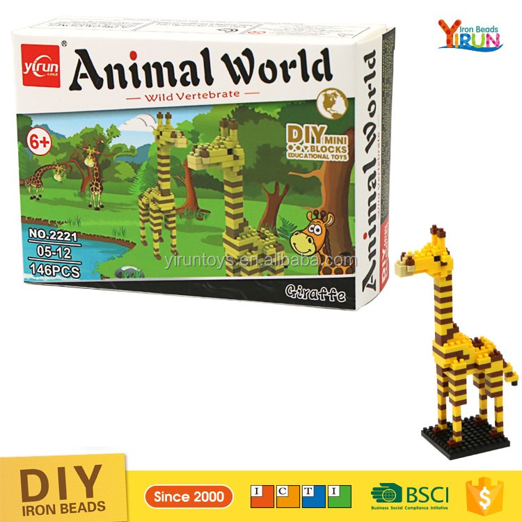 Лидер продаж 2018 Fun кирпичи Nano животного Building Block Бесплатная блок игра-головоломка