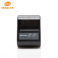 Printer Termal Seluler Bluetooth 58Mm, Printer Android Mini Portabel, Pengisian Daya Cepat, Mudah Digunakan