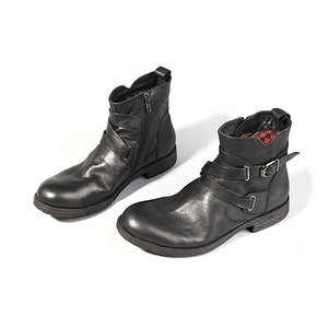 Leather <strong>Boots</strong> <strong>Men</strong> Comfortable Soft Coffee and <strong>Black</strong> Vintage Shoes Genuine Leather <strong>Men</strong> <strong>Boots</strong> - Product Image 2