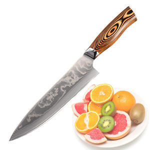 Cuchillos <span class=keywords><strong>de</strong></span> Carnicero Chinos <span class=keywords><strong>Damasco</strong></span> VG10, Cuchillo <span class=keywords><strong>de</strong></span> Chef con Mango <span class=keywords><strong>de</strong></span> Madera Pakka - Product Image 4