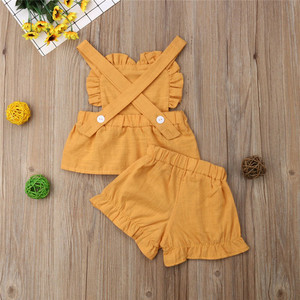 Commercio all'ingrosso di Estate Boutique Traspirante Piccola Delle Ragazze Senza Maniche Abiti Ruffle <span class=keywords><strong>Vestiti</strong></span> - Product Image 3
