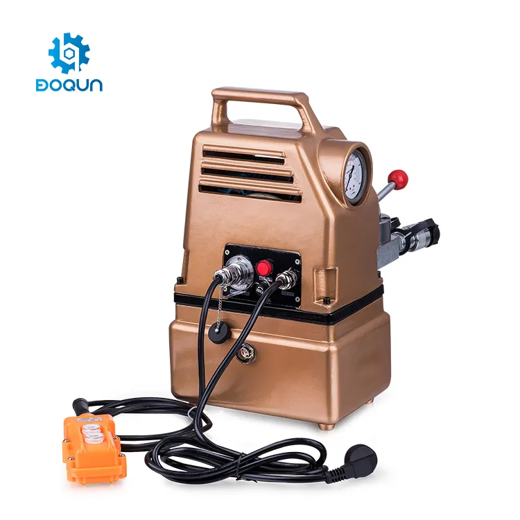 CTE-25AS 700 Bar High Pressure Portable 220v Power Two Speed Double Acting Mini Electric Hydraulic Pump For Cylinder Ram