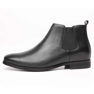Fantaisie élégant casual véritable vache en cuir <span class=keywords><strong>noir</strong></span> cheville bottes <span class=keywords><strong>chelsea</strong></span> hommes - Product Image 1