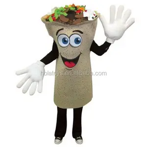 Costume de mascotte burrito cool compétitif Offre Spéciale Hola/costumes de mascotte alimentaire