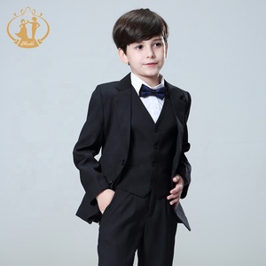 NUOVO ARRIVO: Completo Classico Nero da Bambino in Tre Pezzi, Abiti Formali per Ragazzi, Blazer per Matrimoni - Product Image 5