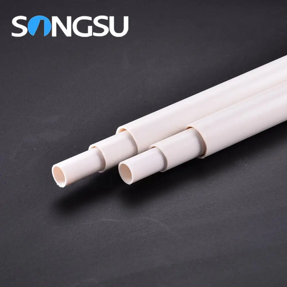 Songsu Extruded Pvc צינורות לבן 32Mm/Tubo Pvc 15Mm 16Mm 36Mm 40Mm 60Mm