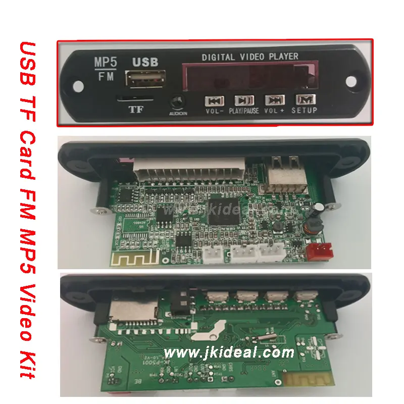 JK-P5001 Bluetooth 12 v modulo lettore video usb sd mp5 lettore video circuito