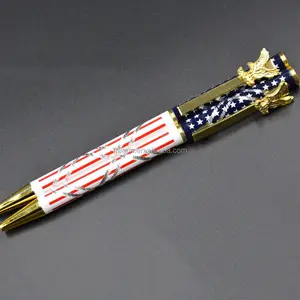 Personalized Country United States Flag Plastic Ball Pen