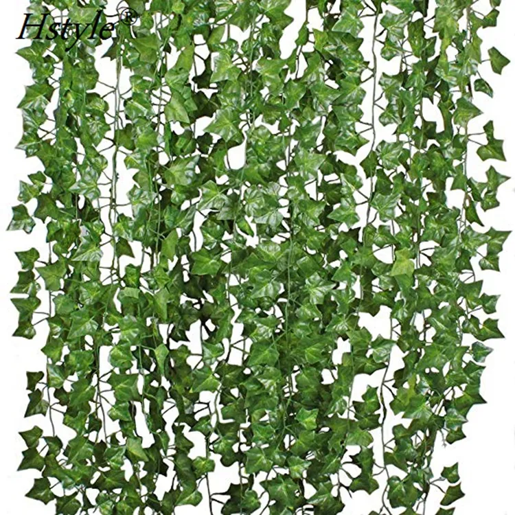 hojas de egonia textiles para el hogar 1 paquete de hiedra falsa Hiedra artificial guirnalda de hiedra artificial plantas colgantes plantas falsas hojas verdes