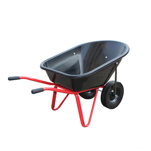 <span class=keywords><strong>Brouette</strong></span> en plastique à roues fonctionnelles de grande capacité <span class=keywords><strong>120l</strong></span> pour usage en jardin - Product Image 2