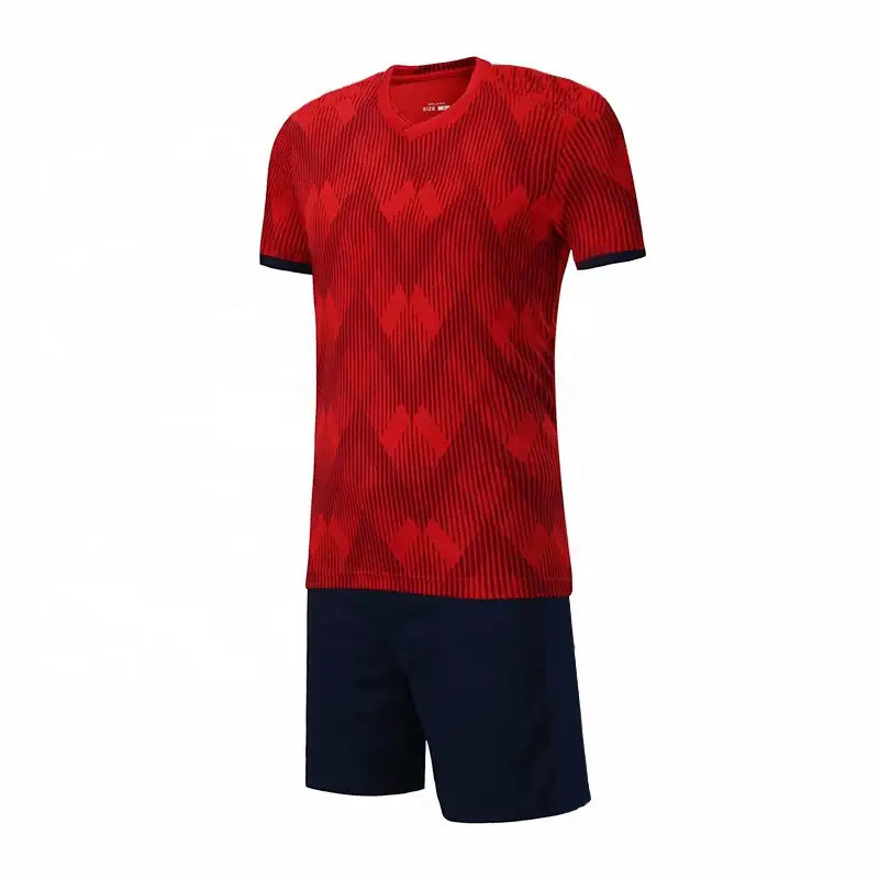 Venta al por mayor de impresión de sublimación de ropa deportiva de calidad tailandesa, personalizada camiseta de fútbol
