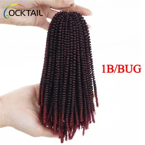 Ombre couleur 18 pouces kenya printemps torsion crochet tresse extension de cheveux, tresse couleur no 33