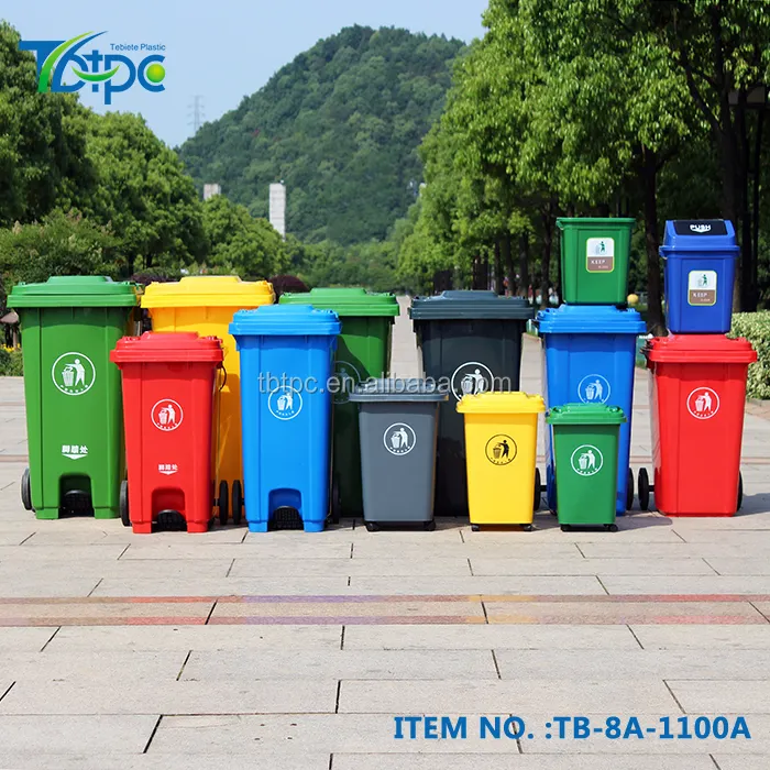 Plastic wheelie container 120L/240L/360L/660L/1100L plastic mobile garbage bin  garbage can  240 liter waste bin in China