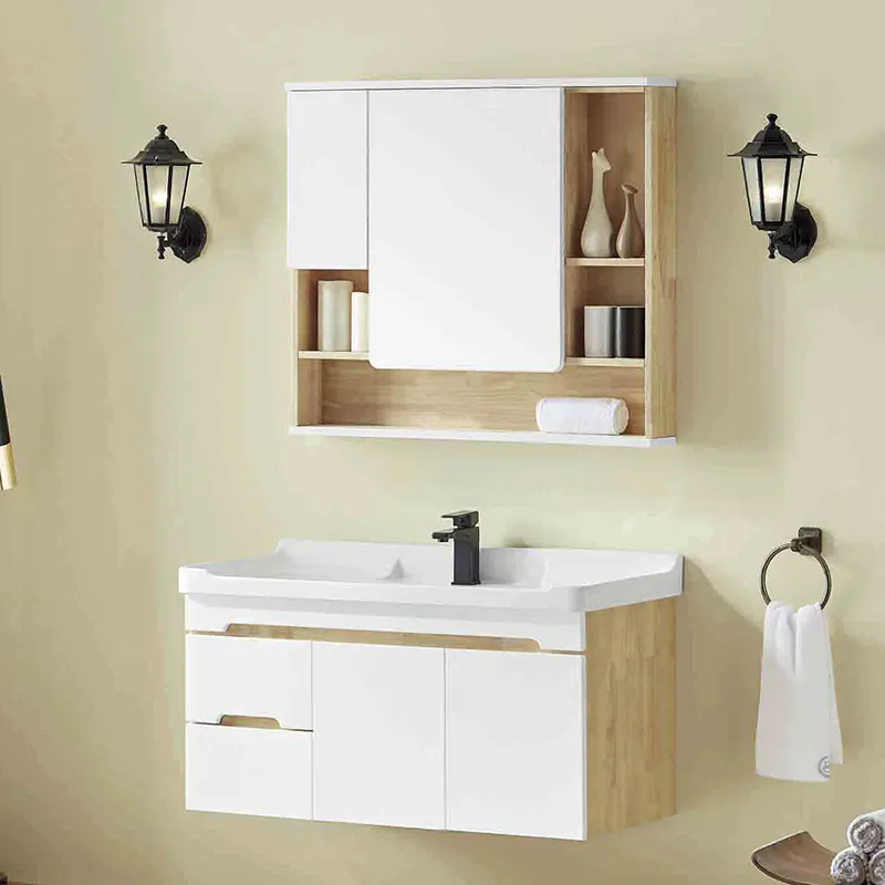 Vanity Cabiniet Furniture Wash Basin Cabinet With Makeup Mirror