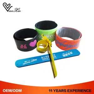 Silicone Wristband Bracelet Hand Bands Reflective/silicone Slap Band Wristband Bracelets