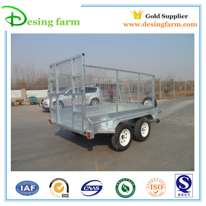 Thiết kế mới Úc thủy lực xe tip Dump tiện ích lồng Trailer với đôi trục - Product Image 4