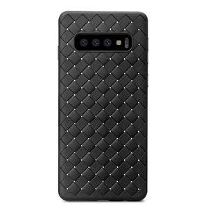 patrón de tejido suave de la cubierta del teléfono móvil del tpu para samsung s10/plus/lite - Product Image 4