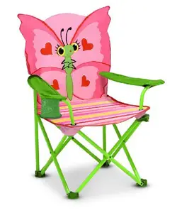 Outdoor cartoon printing backpack Kids beach chair, Small size folding fabric camping chair for Children