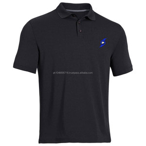 เสื้อกอล์ฟสำหรับผู้ชายผ้าโพลีเอสเตอร์/ ผ้าฝ้ายแห้งเร็วและระบายอากาศได้ดี - Product Image 1