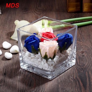 गर्म बिक्री फैशन स्पष्ट के लिए बड़े आयत गिलास फूलदान फूल - Product Image 6