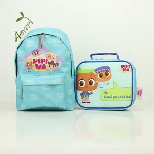 Детский мультяшный рюкзак и изолированный Ланч-бокс, детская школьная сумка с комплектом ланч-сумок