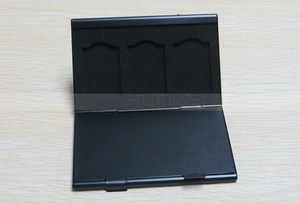 เงินกล่องอลูมิเนียมแบบพกพา6 in 1กรณีการ์ดหน่วยความจำ<span class=keywords><strong>SD</strong></span>/SDHC/<span class=keywords><strong>MMC</strong></span> 6x <span class=keywords><strong>SD</strong></span>กรณีบัตร - Product Image 3