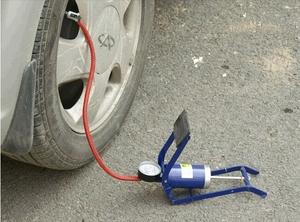 Compresseur d'air <span class=keywords><strong>manuel</strong></span> pour <span class=keywords><strong>voiture</strong></span> HF-901A(05) Mini, pompe à pied portable pour gonflage des pneus (certificats GS/CE) - Product Image 6