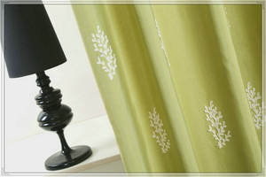 China embroidered blackout curtain for <span class=keywords><strong>the</strong></span> Fireside - Product Image 3
