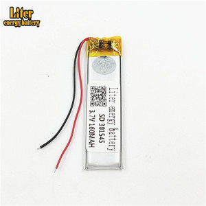 Free shipping battery-powered product used 160 mah 3,7 v 301545 lipo battery pack - Product Image 4