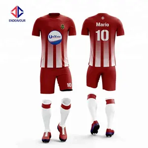 China fabriek groothandel sublimatie voetbal jersey voor kinderen