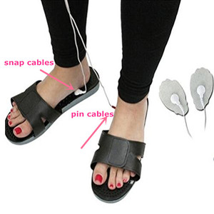 Piede soletta massaggio dieci Ems elettrodo per la digitopressione del piede massaggiatore pantofole sandali massaggio pantofole per la terapia digitale - Product Image 5