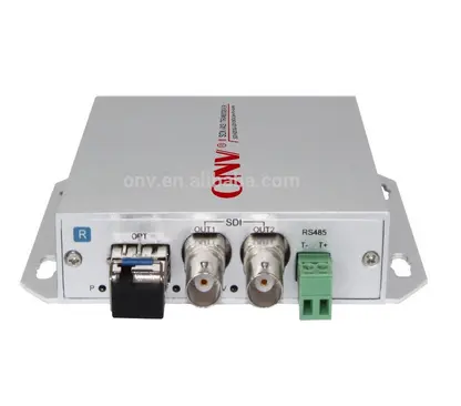 Transmetteur Fiber optique vidéo, émetteur-récepteur vidéo 8 canaux avec Audio bidirectionnel, 1ch