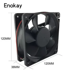 Standart Enokay 12038 120mm 120x120 Egzoz Laptop 12 V DC Eksenel Akış Fırçasız Kasa Fanı 120x120x38mm