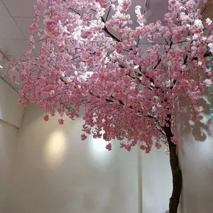 18091102 nuovo stile di alta qualità ristorante decorativo artificiale rosa cadenti albero di ciliegio in fiore