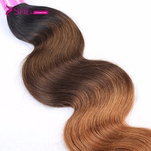 body wave cheveux ondulés ombre 1b brun du Brésil cheveux humains vierges peut être teint <span class=keywords><strong>pas</strong></span> <span class=keywords><strong>cher</strong></span> - Product Image 5