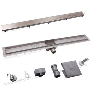 Caniveau de <span class=keywords><strong>douche</strong></span> linéaire en acier inoxydable réglable / Drain de sol / Grilles de drainage - Product Image 1