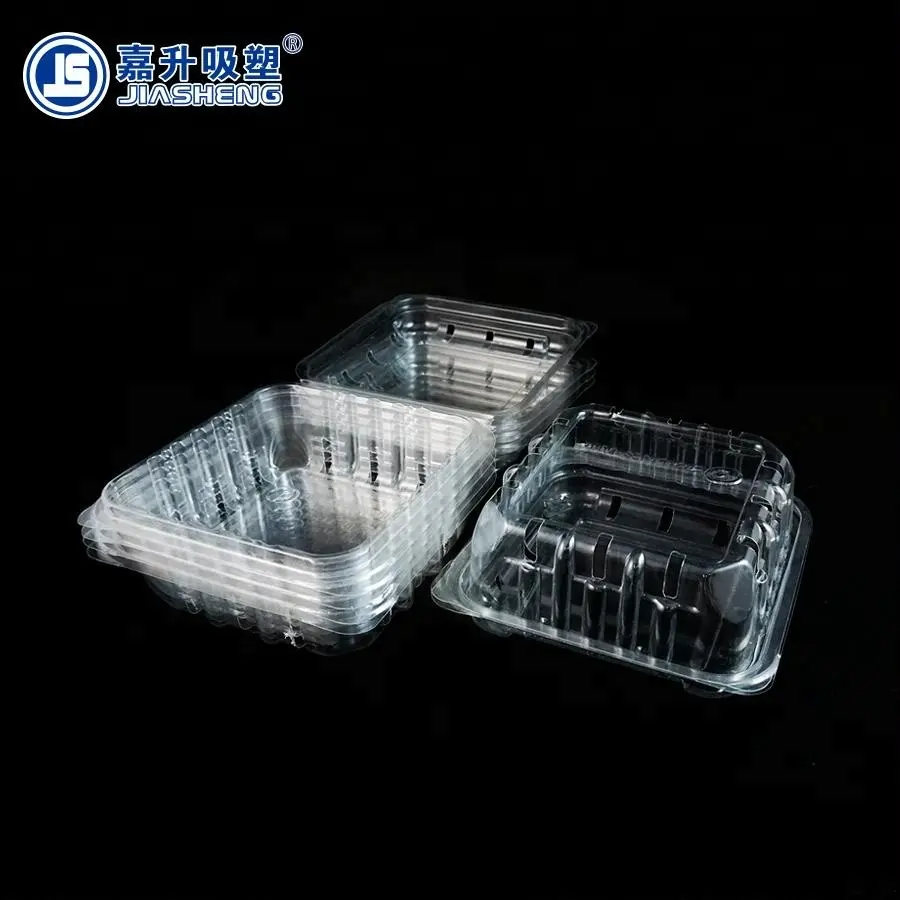 Modulo vuoto PET di plastica A Conchiglia scatola di imballaggio di frutta per il mirtillo